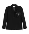 Coperni Button-down Long Sleeve Suit Jacket In Black