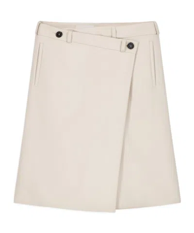 Coperni Button-detail Circular Midi Skirt In Brown