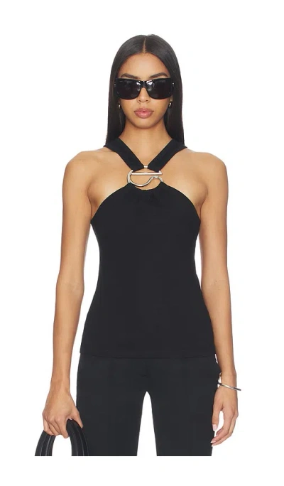 Coperni C Logo Crossed Top In Black
