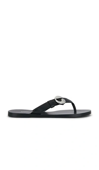 Coperni C Logo Flip Flop Sandal In Black