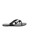 Coperni C Logo Flip Flops In Black