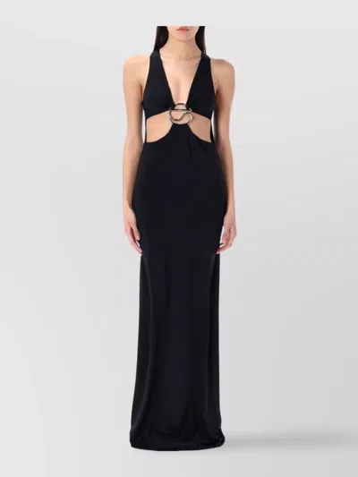 COPERNI C LOGO HALTER NECK DRESS