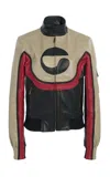 Coperni C-logo Leather Jacket In Multi