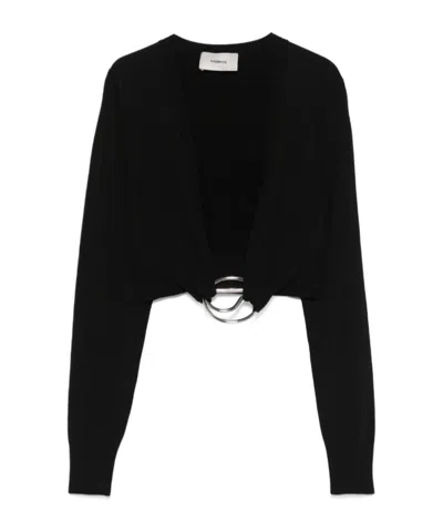 COPERNI COPERNI C-LOGO KNITTED CROPPED TOP