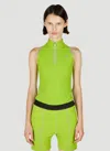 Coperni C+ Zip Bodysuit In Green