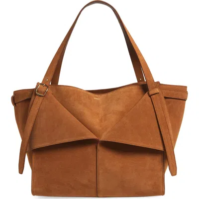 Coperni Cabas Suede Belted Tote