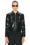 Coperni Organic Polyurethane Jacket Featuring Shiny Finish In Black