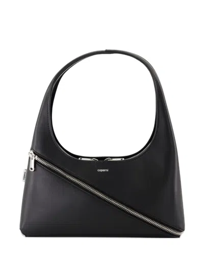Coperni Calf-leather Shoulder Bag In Black