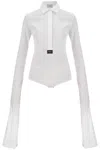 Coperni Logo-patch Poplin Bodysuit