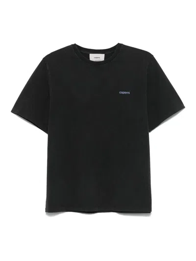 Coperni Washed Logo Boxy T-shirt In Blue