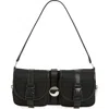 Coperni Cargo Shoulder Bag With Logo Buckle In Black