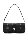Coperni Cargo Shoulder Bag With Logo Buckle In Black
