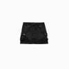 Coperni Straight Hem Drawstring Cargo Mini Skirt Skirt In Black
