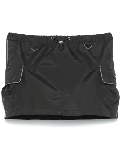 Coperni Cargo Mini Skirt In Black