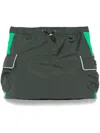 Coperni Cargo Mini Skirt In Green