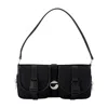 Coperni Minimalist Cargo Purse With Smooth Texture In Black