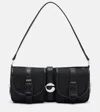 Coperni Cargo Shoulder Bag With Logo Buckle In Black