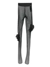 Coperni Cargo Tights In Black