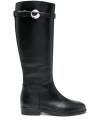 Coperni Cavaliers Leather Knee-high-boots In Black