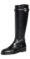 Coperni Cavaliers Leather Knee-high-boots In Black