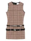 Coperni Multibelt Sleeveless Sheath Dress In Multi