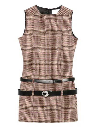 COPERNI CHECKED DRESS WITH BELT