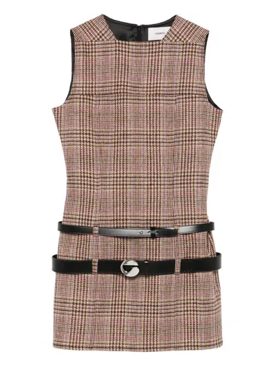COPERNI Checked dress with belt COPERNI