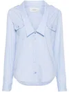 Coperni Checked Shirt In Blue