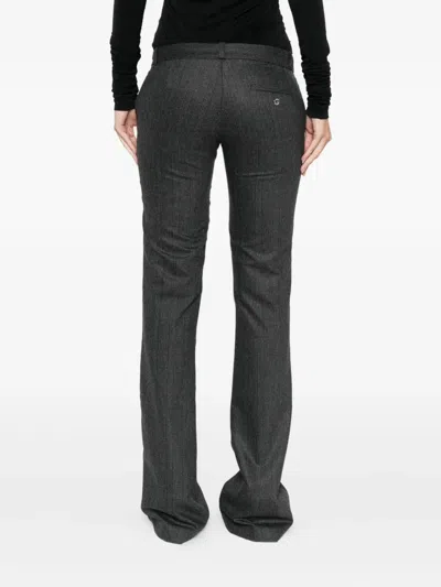 Coperni Checked Trousers In Gray