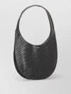 Coperni Chevron Leather Shoulder Bag Top Handle Strap In Black