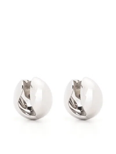 Coperni Chunky Huggie-hoop Earrings In Silber