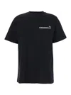 Coperni Cinderella Black T-shirt With Logo Printed On The Front And Print On The Back In Cotton Woman