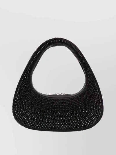 Coperni Circular Handle Shoulder Bag In Black