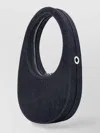 Coperni Circular Shape Shoulder Bag With Metal Eyelet In Blue