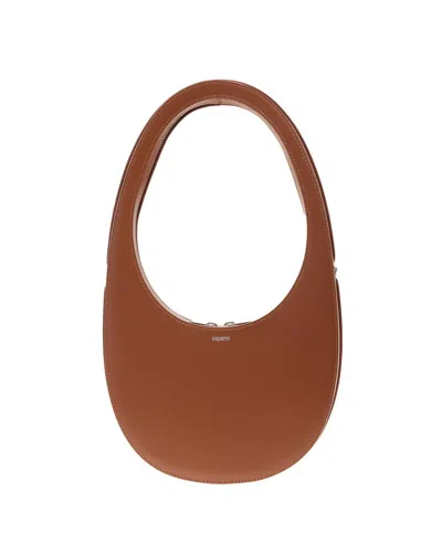 Coperni Classic Black Swipe Bag In Brown