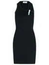 Coperni Ribbed Texture Sleeveless Dress With Side Slit