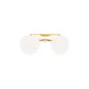 Coperni Clip-on Pilot-frame Sunglasses In White