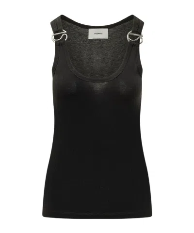Coperni C-logo Tank Top In Black