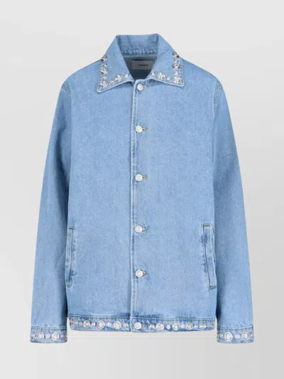 COPERNI COLLARED CASUAL JACKET STUDDED ACCENTS