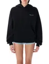 Coperni Maleficent Hooded Cotton Sweatshirt With Kangaroo Pocket