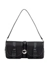 Coperni Cargo Shoulder Bag With Logo Buckle In Black