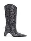 Coperni Cowboy Bridge Boots In Python Print In Multi