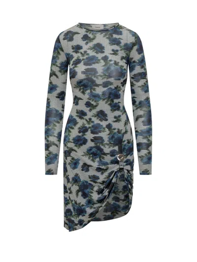 COPERNI COPERNI COPERNI DRESS WITH FLORAL PRINT AND BUCKLE DETAIL