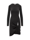 Coperni Dress With Side Buckle In Black