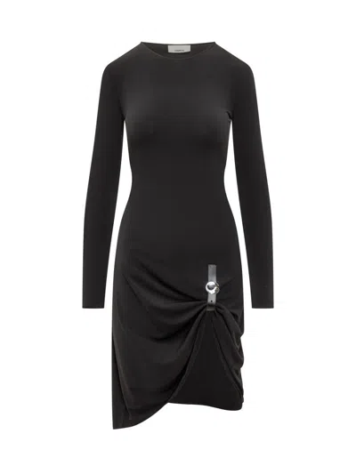 Coperni Dress With Side Buckle In Black