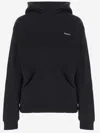 Coperni Maleficent Hooded Cotton Sweatshirt With Kangaroo Pocket In Black