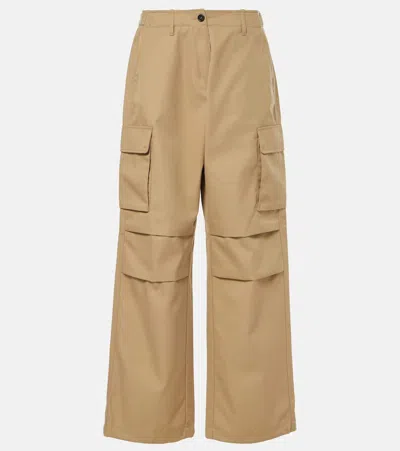 Coperni Wide-leg Cargo Trousers - Women's - Cotton In Beige