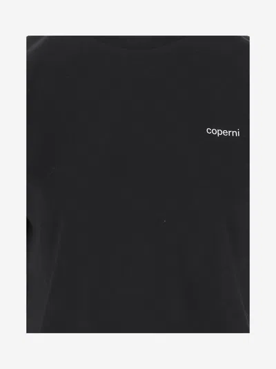 Coperni Cotton Crew Neck T-shirt In Black