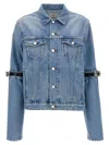 Coperni Hybrid Denim Short Casual Jackets And Parka Blue In Blue