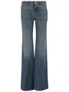 Coperni Cotton Flared Jeans In Blue